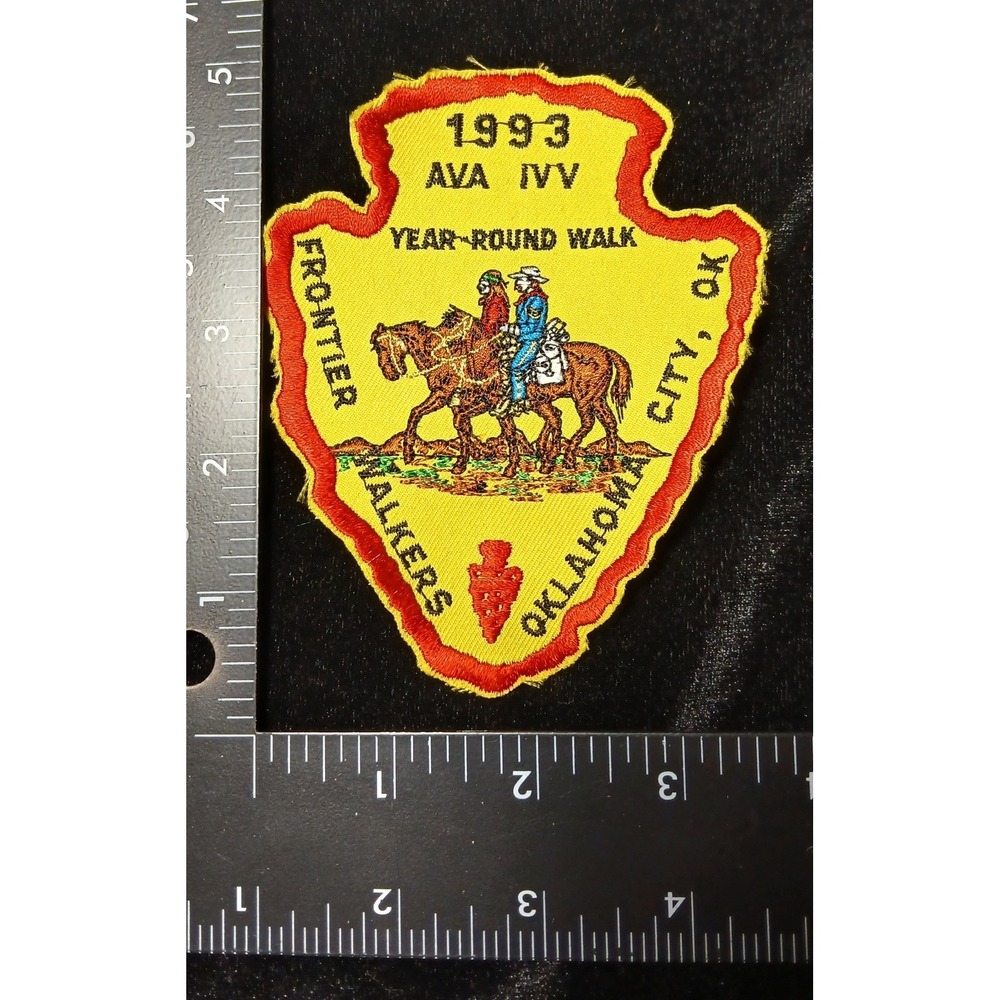 1993 AVA IVV Oklahoma City, OKFrontier Walkers Collectable Sew-On Multicolor
